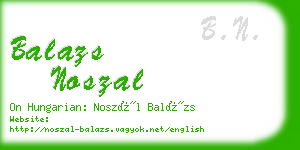 balazs noszal business card